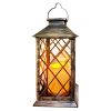 Rirool Solar Lanterns Outdoor Garden Hanging Lanterns, LED Flickering Flameless Candle Mission Lights for Yard,Table,Patio 2Pack - Image 8