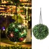 Hanging Solar Lantern Lights Outdoor - Waterproof Garden LED Solar Lights Hanging Solar Powered Lantern 8 Inch (Multicolor)