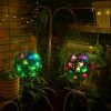 Hanging Solar Lantern Lights Outdoor - Waterproof Garden LED Solar Lights Hanging Solar Powered Lantern 8 Inch (Multicolor) - Image 4