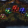 Hanging Solar Lantern Lights Outdoor - Waterproof Garden LED Solar Lights Hanging Solar Powered Lantern 8 Inch (Multicolor) - Image 5