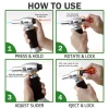 Culinary Butane Torch, Professional Cooking Torch Lighter Butane Refillable, Adjustable Flame, Safety Lock for Baking, BBQ, Creme Brulee, Heat Shrinking Tubing and Soldering (Butane Gas Not Included) - Image 3