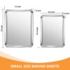 Stainless Steel Baking Sheet Set of 2, 16x12 & 12.4x9.6 Inch - Image 2