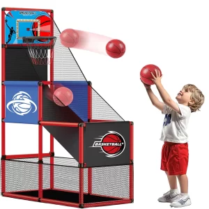 Kids Basketball Hoop Arcade Game Set with LED Light