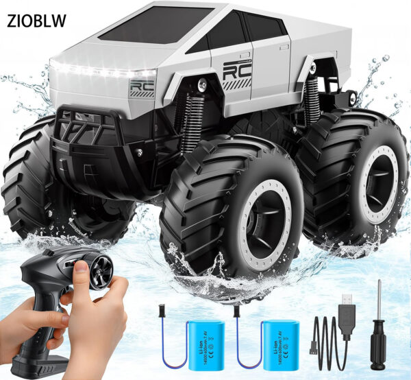 Remote Control Car Off-Road Pick-up Truck, 4WD Waterproof Toy RC Cars for All Terrain, 1:16