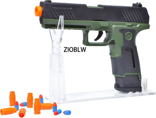 Soft Bullets Toy Blaster with 40 Foam Projectiles, 16 Reusable Plastic Casings, 2 Projectile Holders, Educational Model Toy